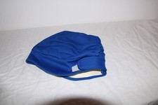 Badekappe Damen verstellbarer Kopfumfang Saphirblau Turban- ähnlich gearbeitet
