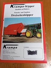 Prospekt Krampe Kipper Dreiseitenkipper Sprache:D Brochure Traktor Schlepper 13