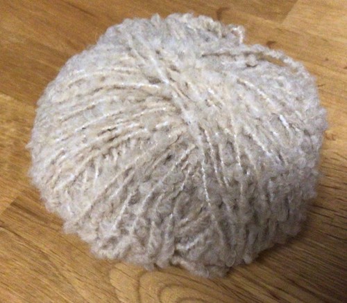 Bouclé wolle beige - bouclé, 50g