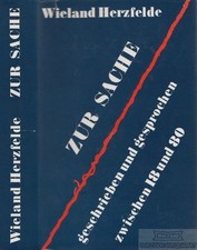Buch: Zur Sache, Herzfelde