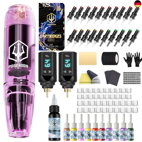 Kabelloses tattoo pen set mit - kabelloses,