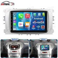 4+64G Für Ford Mondeo MK4 2008-2011 Autoradio Carplay Android 15 GPS Navi BT RDS