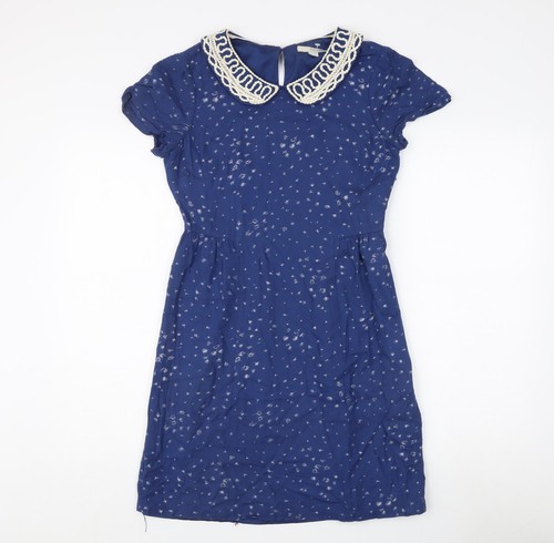 Boden damenkleid blau linie - damenkleid,