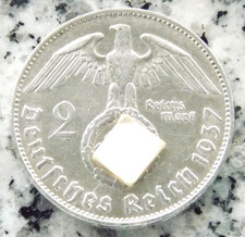 Silbermünze reichsmark 1937 - 2,