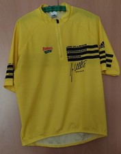 Fahrradtrikot - Herren - Kurzarm, Adidas,  gelb / schwarz, gebraucht