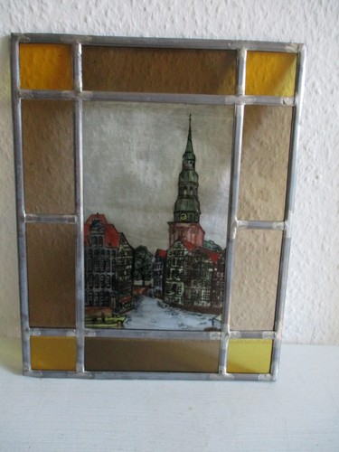Fensterbild bleiverglasung alt - fensterbild,