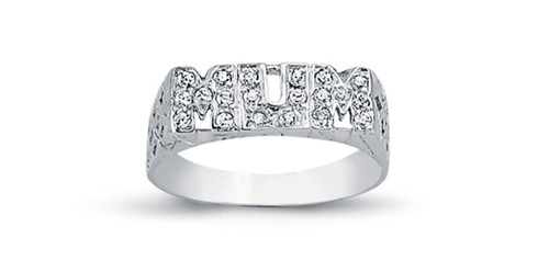 Silber 925 ring mit cubic - ring,