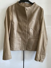 Drykorn Leder Jacke beige Gr