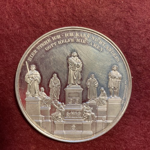 Zinn medaille 1868 luther - 1868*,