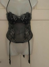 Timor® Original Damen Elegantes Spitzen-Corsage Top im französischen Stil Gr.80C