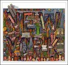 City map of New York PopArt Mets Wallstreet Kunstdruck Poster Plakat Rizzi 33