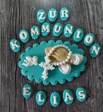 Kommunion Taufe Konfirmation  Tortenaufleger Tortedeko Zuckerfigur Fondant