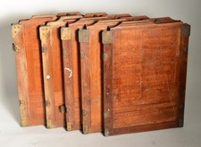 5x Mahagoni Doppelkassetten