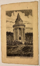 Eisenach Burschenschaftsdenkmal auf Büttenpapier 1922 , Denkmal