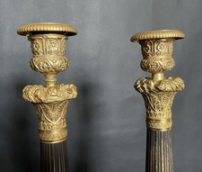 Empire Kerzenständer Bronze