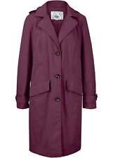 Mantel mit Kapuze in A-Linie Gr. 48 Holunderbeere Damenmantel Jacke Neu