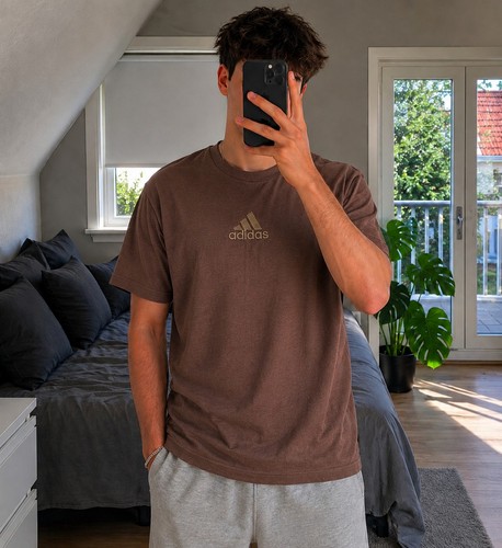 629 braunes adidas shirt - adidas, t