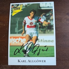 Karl Allgöwer VfB Stuttgart   Autogrammkarte original signiert