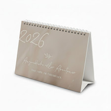 Tischkalender beige - tischkalender, a5