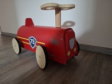 Rutschauto Echtholz Rot 73