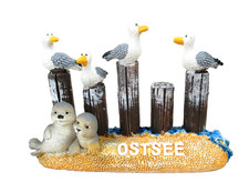 Maritime Deko Figur 4 Möwen