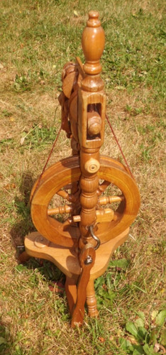 Altes holz spinnrad deko - holz, spinnrad,