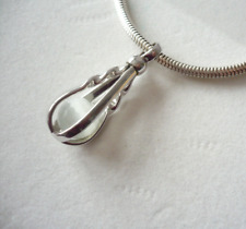 Pierre Lang* Anhänger silber RH mit milchig weißer Kugel NP 54,- €