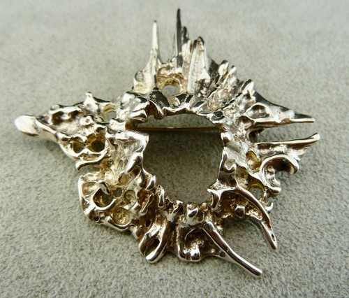 Schöne alte brosche silber - brosche,