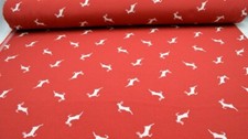 Roter hirsch jacquard mit - hirsch,