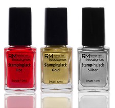 3x12ml Stamping Lack Set Rot