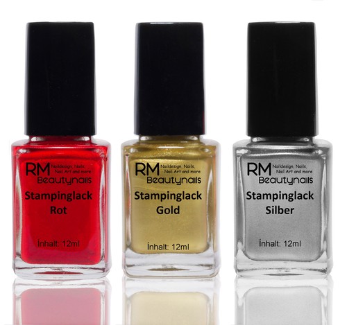 3x12ml stamping lack - lack, set