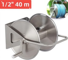 Schlauchtrommel Edelstahl Schlauchaufroller Wand Gartenschlauchtrommel für 40 m