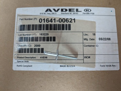 Avdel große flanschniete - avdel,