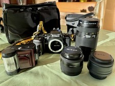 Nikon F-601 Analogkamera Set +