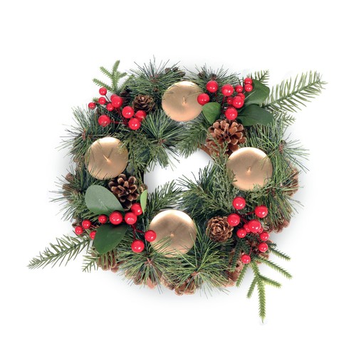 Künstlicher adventskranz - künstlicher,