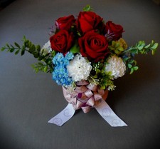 Blumengesteck im Topf _ Kunstblumen Tischgesteck _ Tischdeko Gesteck Geschenk #