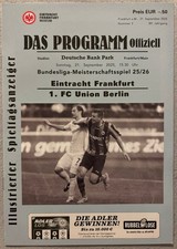 Programm 25/26 - Nr. 3 - Eintracht Frankfurt - Union Berlin