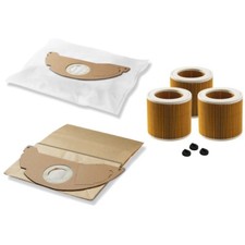 Staubsaugerbeutel + Filter KÄRCHER A2004 A 2054 WD2 MV2 Serie 6.904-322.0 u.v.m.