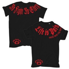 Herren Männer TShirt Marke Life is pain red Tattoo Biker rapper ultras deutsch