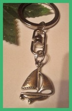 Segelboot Segelschiff Metall Schlüsselanhänger Taschenanhänger NEU  (D975)