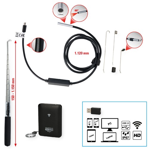 Tools videoskop satz - tools, wi-fi-videoskop-satz