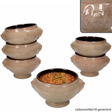 6x Löwenkopf Suppentassen