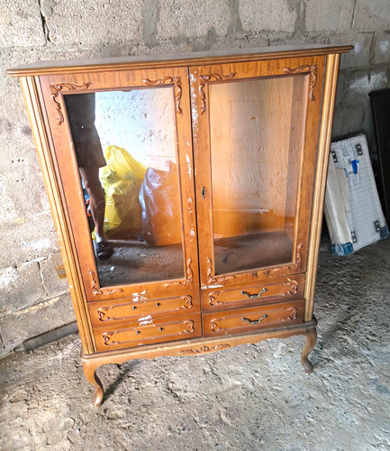 Vitrine holz glas braun - vitrine, holz/glas