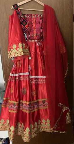 Choli kleid damen rot - kleid,