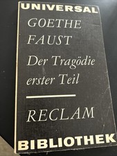 Goethe Faust 1. Teil Reclam
