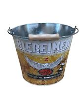 Geschenkeimer Biereimer ca. 5L Größe: 23 x 17 x 18cm verzinkt mit Holzgriff neu