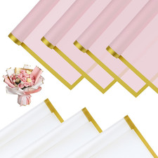 Blumenpapier set blatt rosa - set,