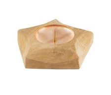 Waldorf Kerzenhalter Massivholz Erlenholz Sternförmig