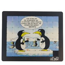 Uli Stein - Pussycat Schiebepuzzle 9x7 Vintage Cartoon Pinguine Humor - RAR