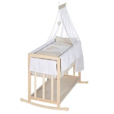 Roba Stuben- & Beistellbett Liebhabär 4in1 Babybett Wiege & Kinderbank TOP